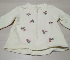 花刺繍クリーム色ジャケット