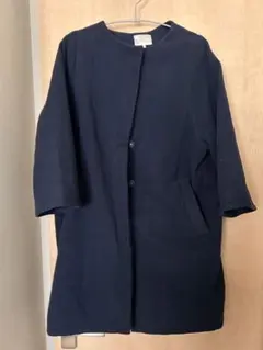 RETRO GIRL ネイビー ウールコート