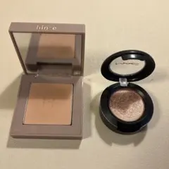 MAC スモールアイシャドウと hince NDアイシャドウ単色2個セット