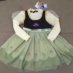 新品 アナ雪 リトシー なりきり ワンピース 100