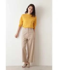 チェックパンツ ワイドパンツ