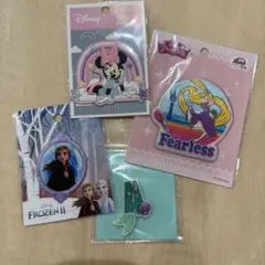 ディズニーワッペン まとめ売り ミニー アナ雪 ラプンツェル アリエルステッカー