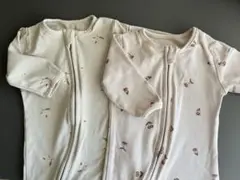 PUPPAPUPO ダブルジップ 長袖 カバーオール