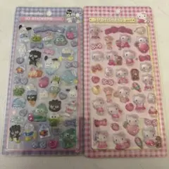 サンリオ　ボンボンドロップシール　キティ　はぴだんぶい