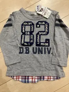 ミキハウス　ダブルビー　重ね着風　ロンT