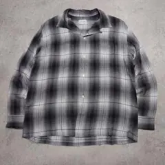 Towncraft Waiper別注 オンブレチェック レーヨンシャツ XL