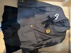 イーストボーイ ブレザー上下 チェック柄リボン　ユニクロYシャツ