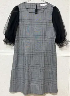 dazzlin ワンピース チェック フリーサイズ