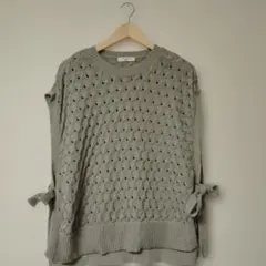 サマンサモスモスblue　ニットベスト