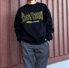 BEN DAVIS グラフィックプリント スウェット L 黒