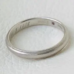 pt999 田中貴金属 12号 リング 指輪 ミルグレイン ミル フルデザイン pt999 田中貴金属 12号 リング 指輪 ミルグレイン ミル フル