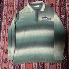 ttt_msw 花柄ニットポロ　M　ネイビー Moore】TTT MSW 20AW 1st delivery 早い者勝ち！！花柄ニット