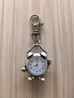 懐中時計　目覚まし時計/アンティーク/キーホルダー/動作確認済み