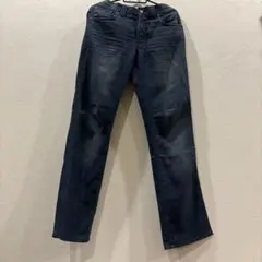 ダークブルー ストレートデニムパンツのサムネイル