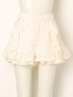 ◯ SNIDEL（スナイデル）…サテンフリルショートパンツ…SWFP164167