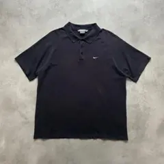 NIKE ナイキ 刺繍ロゴ ポロシャツ XL ネイビー 半袖のサムネイル