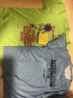 別売り可 YONEX インターハイ 2019 シャツ Lサイズ + スポンジボブ