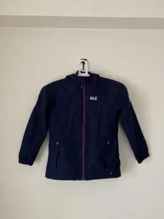 Jack Wolfskin フード付きジャケット ネイビーのサムネイル