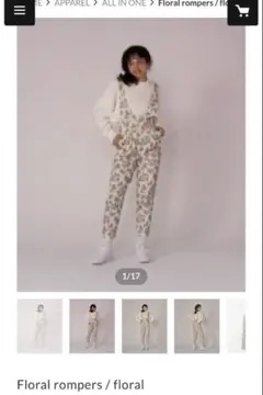 【完売商品】tostalgicclothing Floral rompers