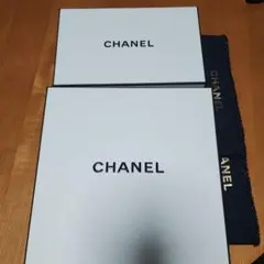 シャネル　ギフトボックス大　中　リボン付　メッセージカード付　ショッパー付