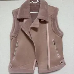 ピンク フリースジャケット