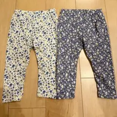 西松屋　ベビー　パンツ　花柄　80cm 2枚セット
