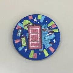 ディズニー刺繍 缶バッチ 缶バッジ モンスターズインク