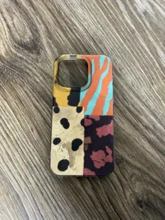 iPhone用ケース マルチカラー アニマル柄