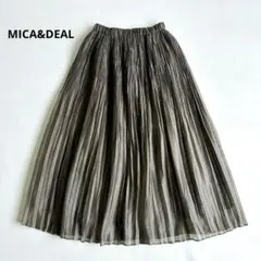 MICA&DEAL　マイカ&ディール　シアーランダムプリーツスカート　ロングのサムネイル