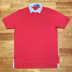 美品Polo by Ralph Lauren ポロシャツ レッド L