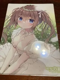 電撃萌王 メロンブックス特典 両面イラスト A4クリアファイ