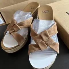 UGG ブラウン ウェッジサンダル 9
