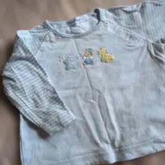 本日限定価格！familiar ファミリア　水色の長袖Tシャツ 70サイズ