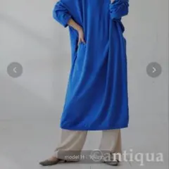 ❤️新品未使用❤️antiqua青ワンピースのサムネイル