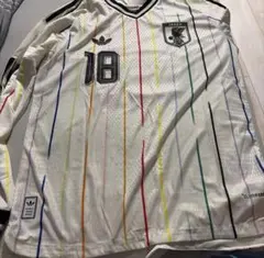 adidas サッカー日本代表 アウェイ ユニフォーム 18番 上田綺世 長袖