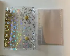 星柄A7バインダー 6穴 シール帳 イエロー リフィル10枚付き