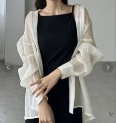 Louere 楊柳シアーシャツ　美品のサムネイル