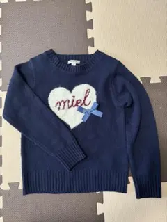 a.v.v ネイビー ハート柄 セーター 120