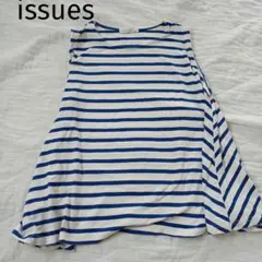 イシュー　ノースリーブ　ボーダートップス