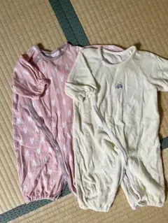 【アカチャンホンポ】ベビー ロンパース 2枚セット 50-60