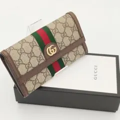 能*ム様 グッチ オフディア GGスプリーム コンチネンタルウォレット 二
