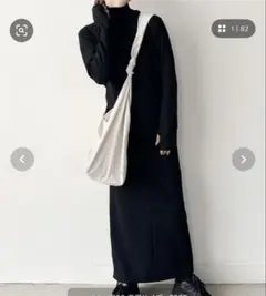 SELECTMOCA by son フィンガースリーブプチハイリブワンピース　Sのサムネイル