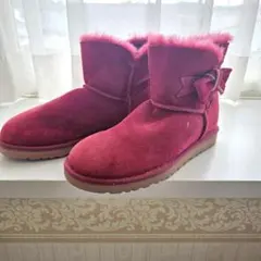 未使用品UGG ムートンブーツ リボン ラインストーンのサムネイル