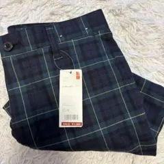 UNIQLO ユニクロ クロップドチェックパンツ 82cm 新品　タグ付き