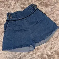 ピンクラテ　デニムミニズボン　xxs 140