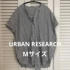 URBAN RESEARCH ストライプ柄 スキッパーシャツ 半袖のサムネイル