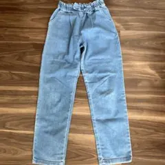 ウエストリボンデニムパンツ　160