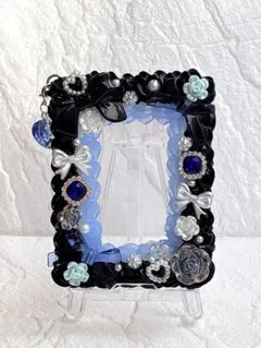 ホイップデコ トレカケース ♡ブルーブラック②♡