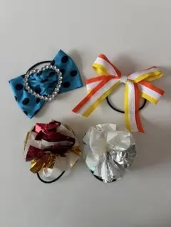 チアダンス ヘアアクセサリー4点セット