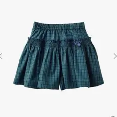 familiar ファミリア キュロット 青チェック 110cm 現行品